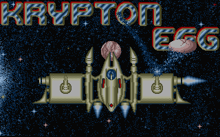 Krypton Egg title screen for Atari ST
